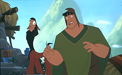 Despite ominous pre-release rumors, Kuzco and Pacha's antics carried Disney's latest quite well at the box office. © Disney Enterprises, Inc. All rights reserved.