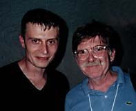 Fantoche organizer Frank Braun (left) and Swiss animator Robi Engler. © 1997 Animation World Network.