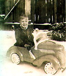 Jerry in his first sportscar, 1939.