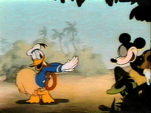 Hawaiian Holiday (Disney, 1937) featured Eugster's animation of Donald doing the hula.