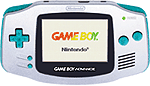 Nintendo plans to follow up the N64 with the Game Boy Advance hand held system (left) which will interact with the Game Cube console. © Nintendo of America, Inc. All rights reserved.