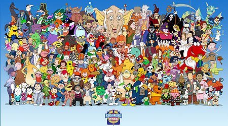  All the characters that have ever been broadcast by the studio. © Cosgrove Hall.