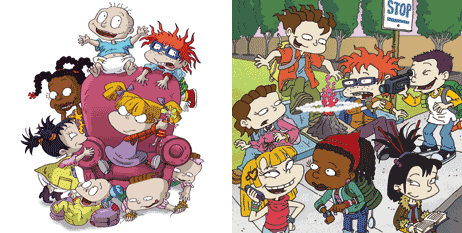 Rugrats spawned one-time special Rugrats: All Growed Up, which was spun off into a series. © Nickelodeon.