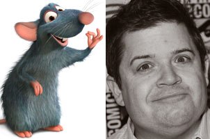 Patton Oswalt and Remy, the character Oswalt voices in Ratatouille, share a love for good food and chefs.