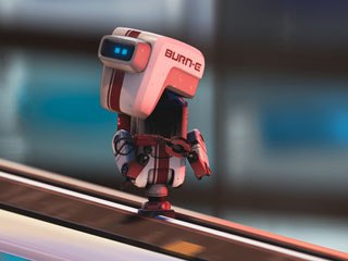 A single scene with the welding robot BURN·E in WALL·E grew into a short film after Angus MacLane pitched the idea to Andrew Stanton. All images © Disney/Pixar.