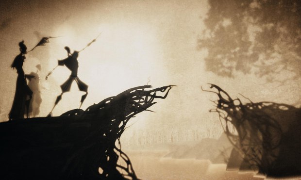 Hibon merged the influences of Lotte Reiniger and Asian puppetry with a 3D camera style. Images courtesy of Warner Bros.