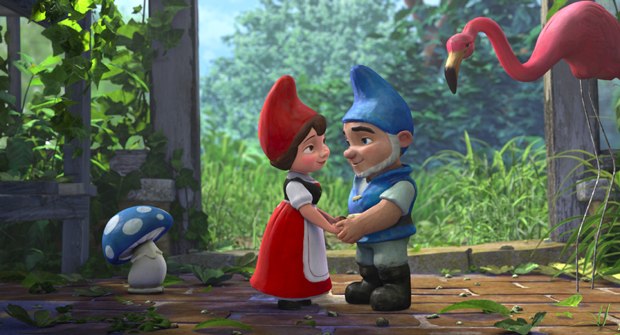 The high-art of Shakespeare meets the low-art of the garden gnome. All images courtesy of Touchstone Pictures.