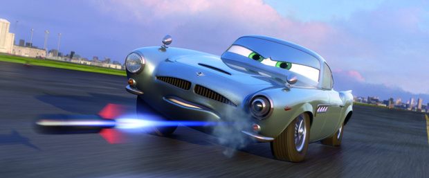 Cars 2 originated with a deleted scene from Cars featuring Finn McMissile. © Disney/Pixar.