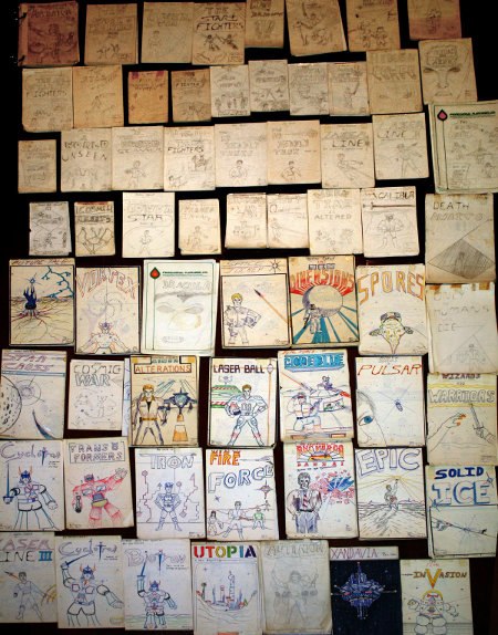 Just some of the comic books I drew as a kid.