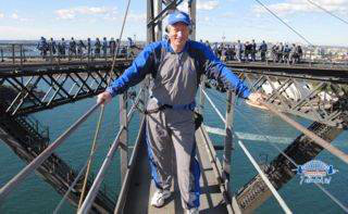 Yours truly, atop the Sydney Harbor Bridge. A tourist