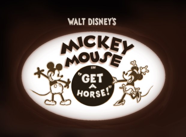 Disney's newest Mickey Mouse cartoon, Get A Horse. All images, except otherwise noted, courtesy of Disney.