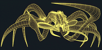 The inner skeleton of the T-Meg from the T2-3D ride from Digital Domain. © Digital Domain.