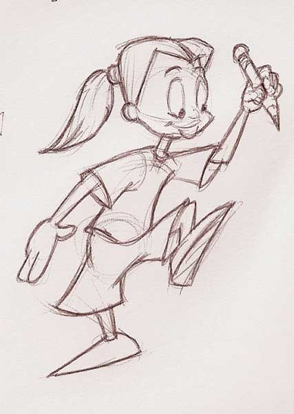 Here's Freek Boy - another character who loves animation...