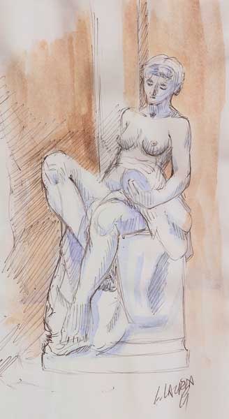 A recent sketch from the Met. Museum of Art