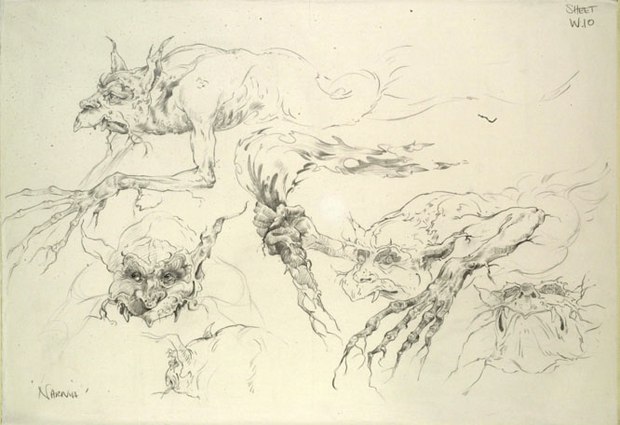Concept sheet for the film Lion, Witch and Wardrobe