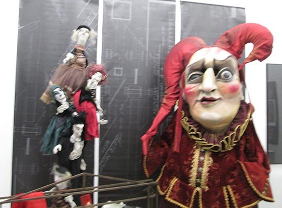 At the puppet gallery