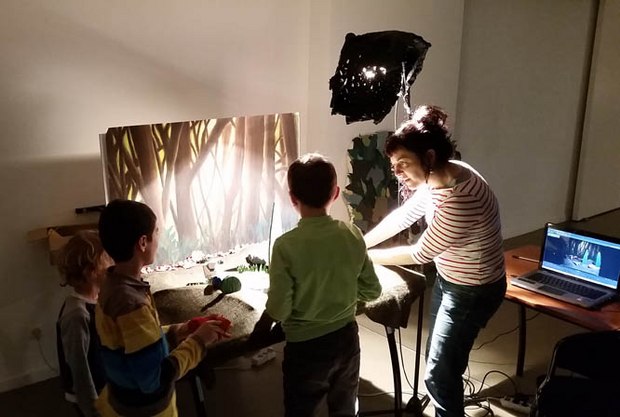 Young animators at work