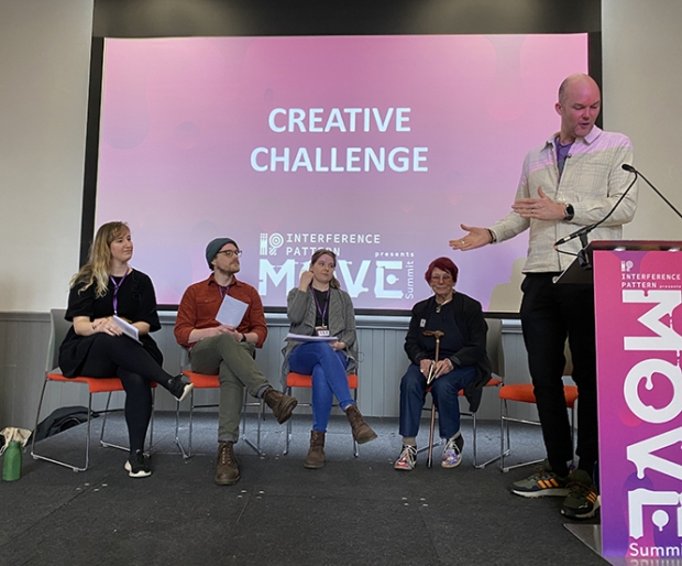 The Creative Challenge Team: Heather McManus, Kyle Maxwell, Sami Young, Nancy, and Richard Scott