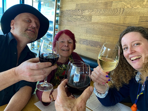 Wine tasting with Jantiene de Kroon and Remco Poelman