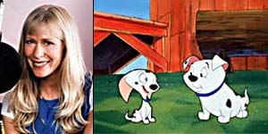 Kath Soucie plays the voices of Cadpig and Rolly on Disney's 101 Dalmatians: The Series, which airs in U.S. syndication and on ABC Saturday mornings. © Disney.