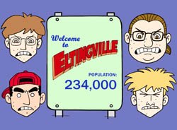 Our Town: Typical Eltingville Citizens. All Welcome to Eltingville images © Cartoon Network.