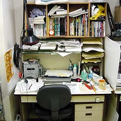 A typical animator's desk. All photos by Justin Leach, except where noted.