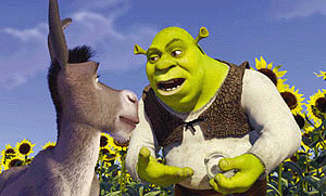 No matter how hard Shrek tries, Eddie Murphy's smart-ass donkey just won't shut up!