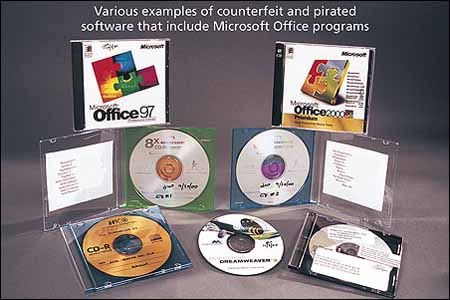 Popular bootlegs range from desktop productivity to high-end graphics utilities. Image courtesy of and © BSA.