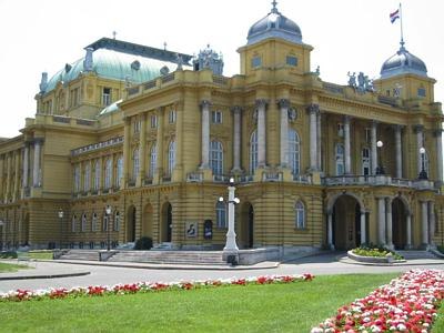 Croatia's National Theater, which was built in 1894/1895 by two Viennese architects.