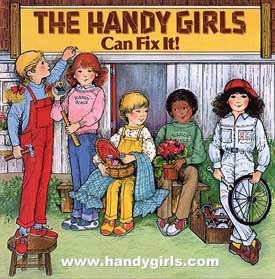 Co-creators Barbara Ciarlantini and Mary Schwartz came to New Orleans to present The Handy Girls, a combined live-action/animation show based on The Handy Girls Can Fix It! book published by Random House in 1984. © Handy Girls, Inc