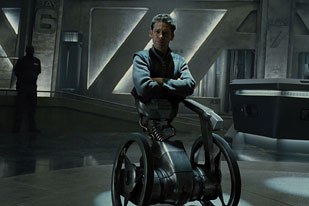 Framestore CFC created Pinky, whose torso is grafted into a hi-tech wheelchair by using a real actor and a CG chair.