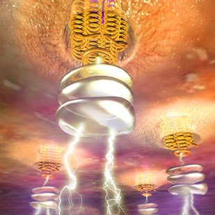 Shaw Science Partners depiction of a postsynaptic dopamine receptor antagonist as seen from the interior of the phospholipid layer of a neuron within the brain. © Shaw Science Partner.