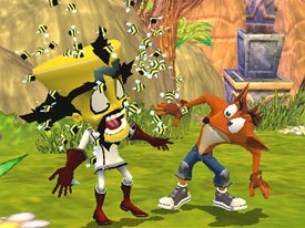 For Perky Pickle Studios, they were brought on to the Crash Bandicoot franchise to help develop story. © Vivendi Universal.