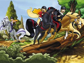 New animated series Horseland on CBS is FCC-friendly as the show offers a great message of building self esteem. © DIC Ent.
