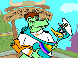 Queer Duck: The Movie, originally conceived as a webisode on Icebox.com has found its way to DVD release. © Paramount Home Video 2006.