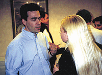 AWN's editor in chief Heather Kenyon speaks with Annecy's Serge Bromberg. © AWN, Inc.