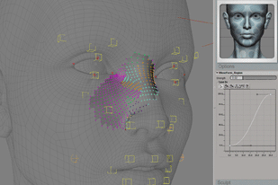 Softimage showed off XSI 6.01 and its facial animation package Face Robot. © Avid Technology Inc.