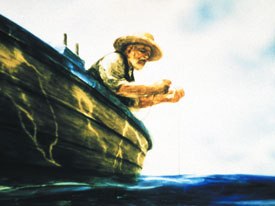 Petrov's Old Man and the Sea won the Best Animated Short Oscar in 2000. © Pascal Blais Prods. inc., Imagica Corp., Panorama Film Studio of Yaroslavl.