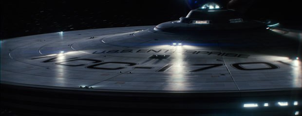 Thanks to new shaders and other advancements, the Enterprise looks a lot more muscular and richly textured. Courtesy of ILM.