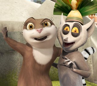 The textural difference between the film and TV penguins isn't particularly noticeable, but the lemurs have traded in their fuzzy coats for a sculpted look that suggests fur.