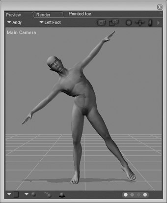 [Figure 3-31] Pointed toe pose