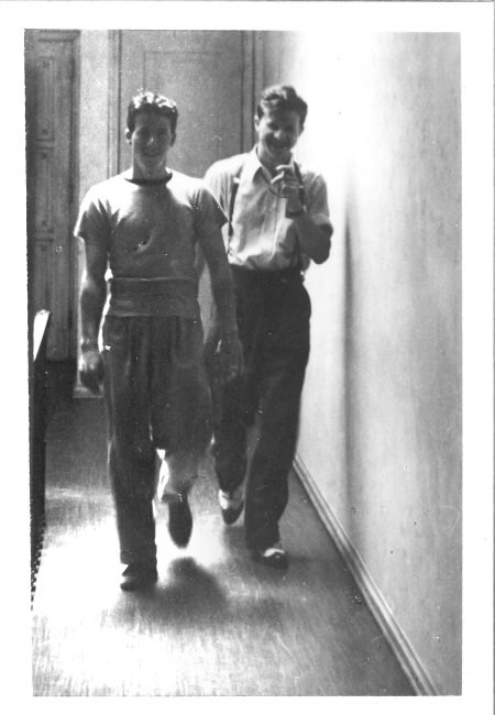 Freddy Moore and Babbitt, at Disney's Hyperion studio, circa 1933.