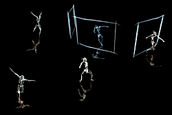 Hand Drawn Spaces choreographed by Merce Cunningham. Image courtesy of SIGGRAPH.