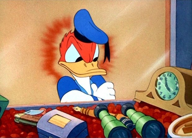 Donald always gets frustrated and explodes, so it takes great direction to help make it fresh.