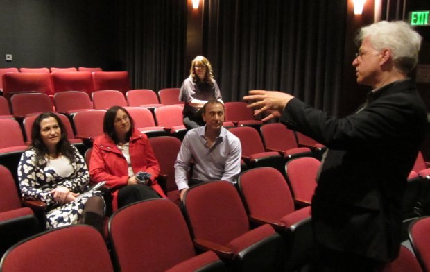 We screened the nominated films for the senior execs at the new Paramount Animation group. Ron introduces the group to, from left to right, Annie Laks, VP of Production, Jill Gilbert, VP of Animation and Bob Bacon, Exec VP Animation.