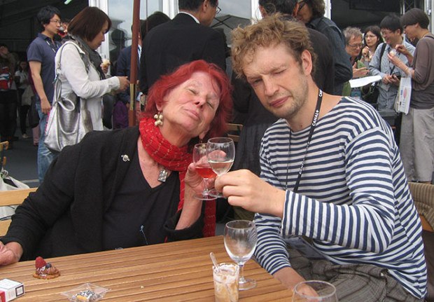 Nancy and Estonian director Kasper Jancis.
