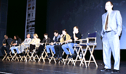 The Fox panel discussion. Photo © 1997 Elaina Verret