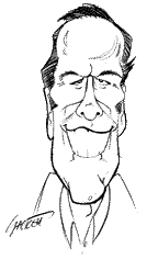 Caricature of Steve Hulett by Scott Sackett.