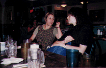 Yvette Kaplan (left) with Cartoon Network's Linda Simensky. Photo by Janet Benn.