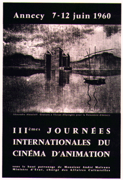 Affiche des premières JICA d'Annecy en 1960